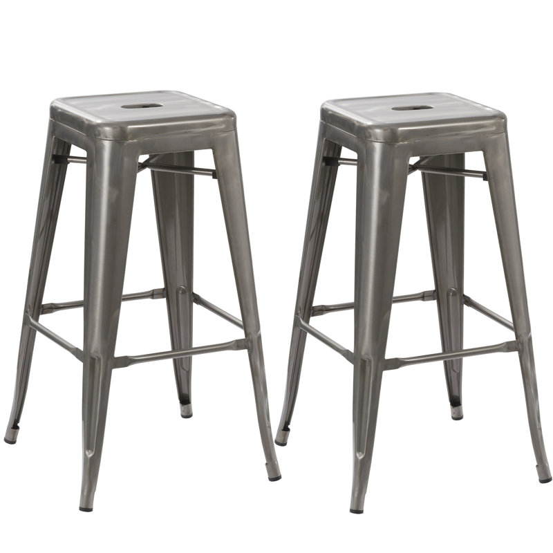 Tabouret de comptoir bar &, Tabouret de bar (assise de 30 po de hauteur), Gris