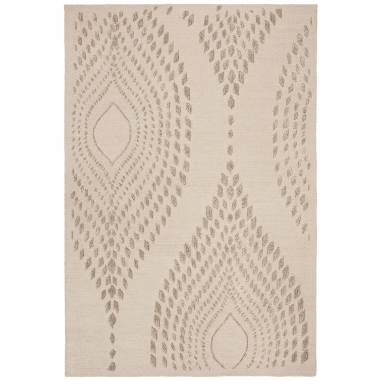 Bowers Hand Tufted Wool Geometric Rug
