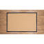 Tapis berbère beige fait à la main avec bordure en similicuir noir fabriqué à la main Nannette-77062814
