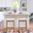 Bartonville Counter & Bar Solid Wood Backless Stool with Upholstered Seat-18674084-14840104