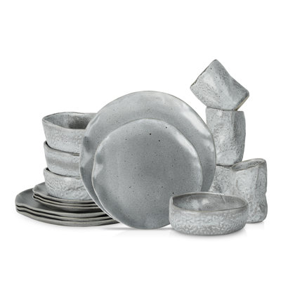 Atik Stoneware Dinnerware - Set of 16
