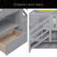 Lit simple, lit double en bois massif avec escalier, tablette et tablette-1367678391