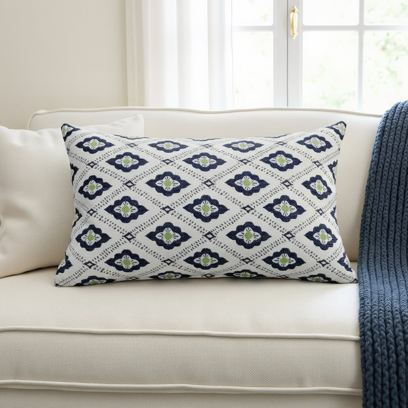Ametria 20" x 12" Throw Pillow