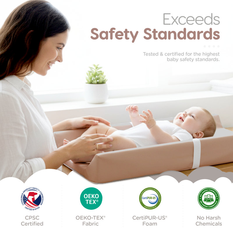 Matelas à langer pour bébé Vegan, Tanné