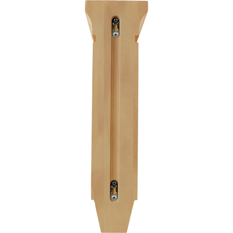 Corbeau en bois Lucan, H 10 po x l 3,375 po x P 6,75 po, Chêne rouge