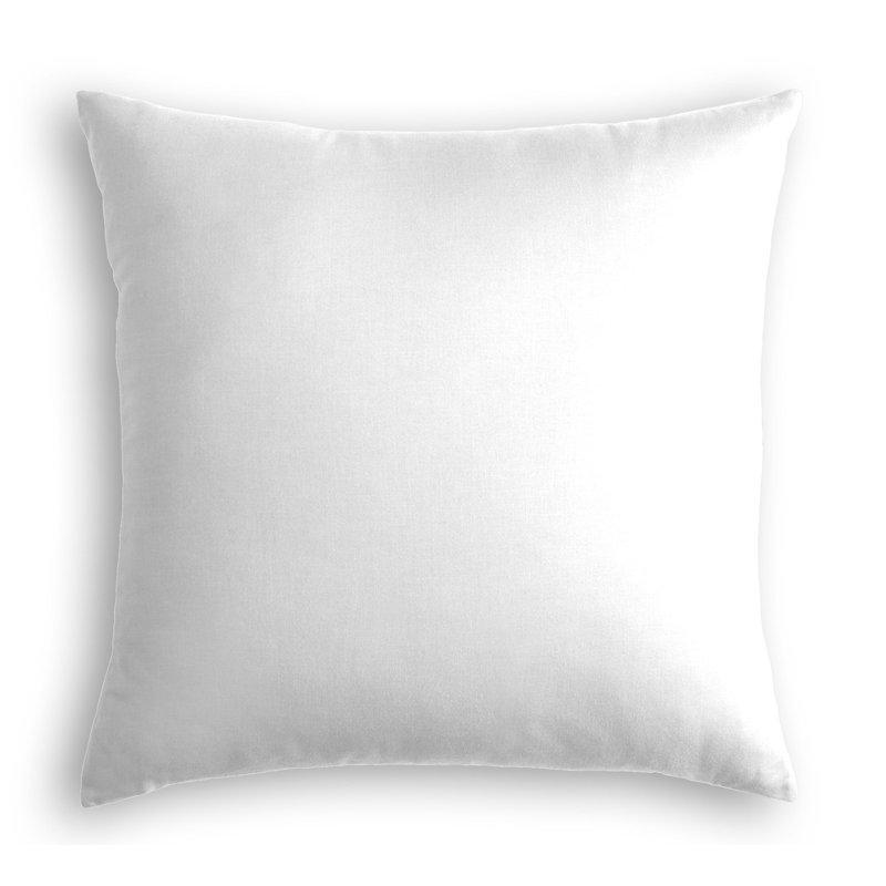 Housse de coussin carrée, 24 po x 24 po, Blanc, Housse de coussin seulement - sans coussin
