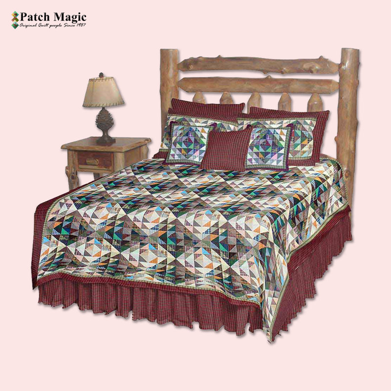 Frosting Patches Cotton Patchwork Quilt, King Quilt