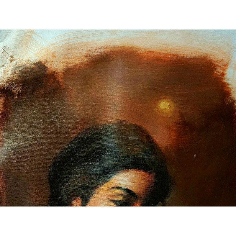 Beauté indienne | Peinture acrylique sur toile par Paul Chiranjit