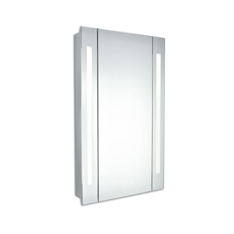 Armoire à pharmacie encastrée sans cadre avec éclairage DEL Bradd, H 30 po x l 23,5 po x P 5,5 po