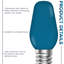 0,5 W, ampoule DEL C7 à intensité variable, culot E12-86128113