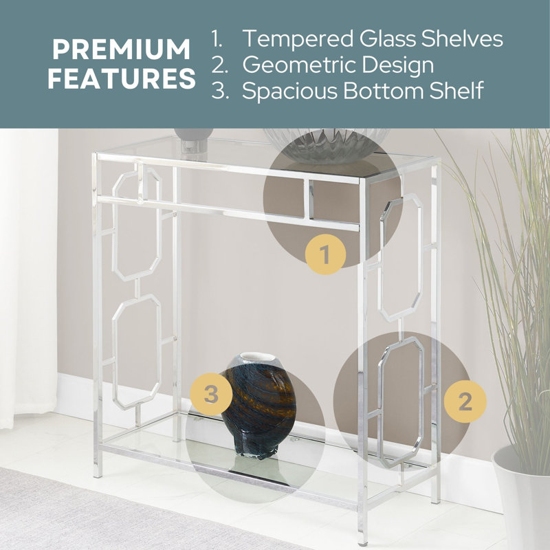 Brayley Omegal 31.5'' Console Table with Metal Frame