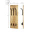 Hassania Solid Wood And Metal Wall 6 - Hook Wall Mounted Coat Rack