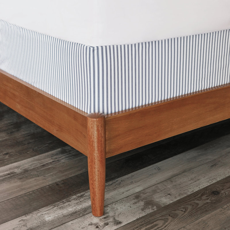 Housse de sommier Blass Ticking 11 ", Très grand californien, Bleu marine Eastwood