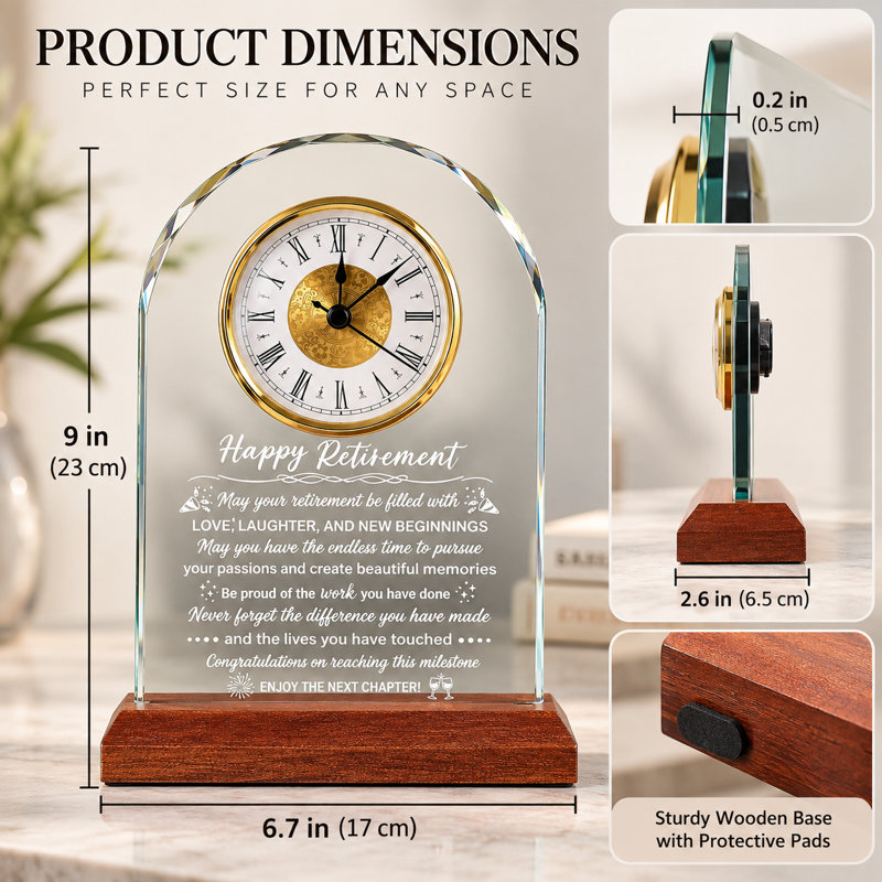 Horloges cadeaux pour une retraite heureuse