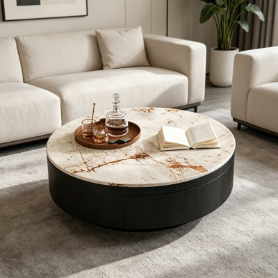 Delong Pedestal 2 Coffee Table