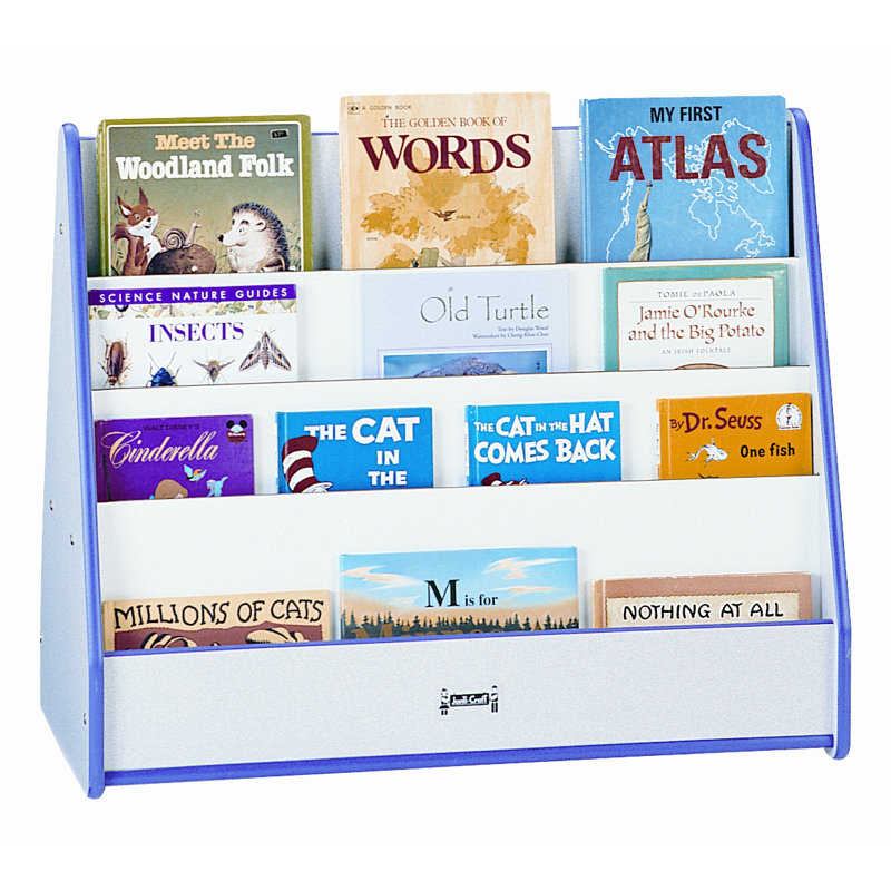 Présentoirs à double face Rainbow Accents®, Sans roulettes, bleu