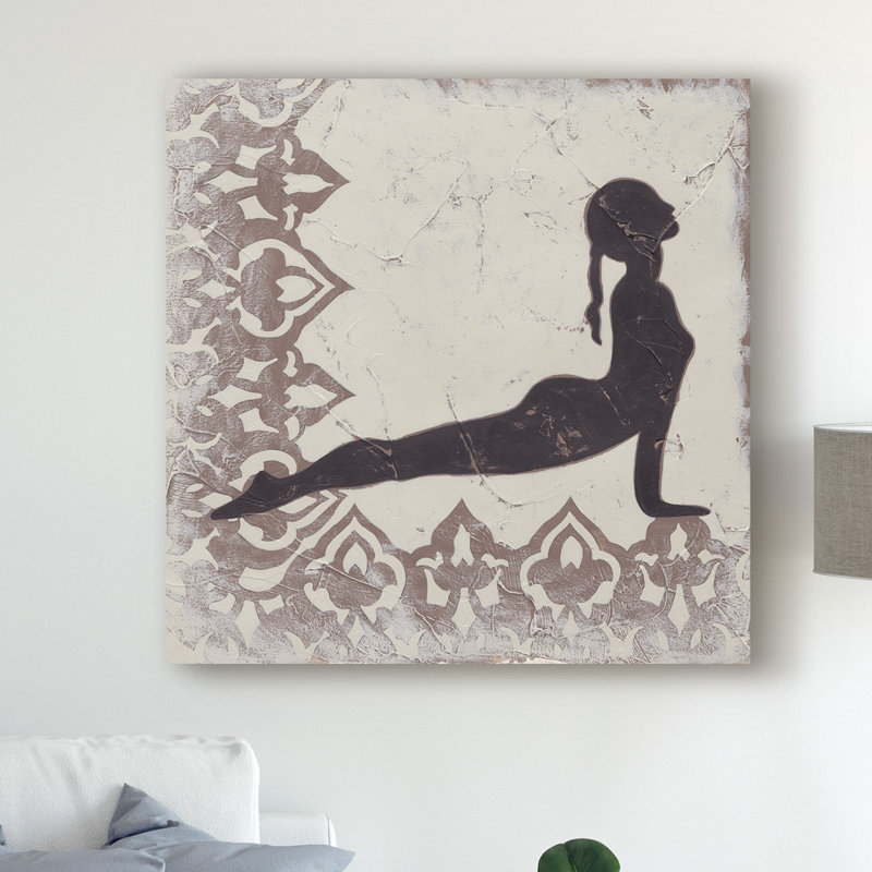 « yoga bliss iv », reproduction d’impression sur toile tendue, H 14 po x l 14 po x P 2 po