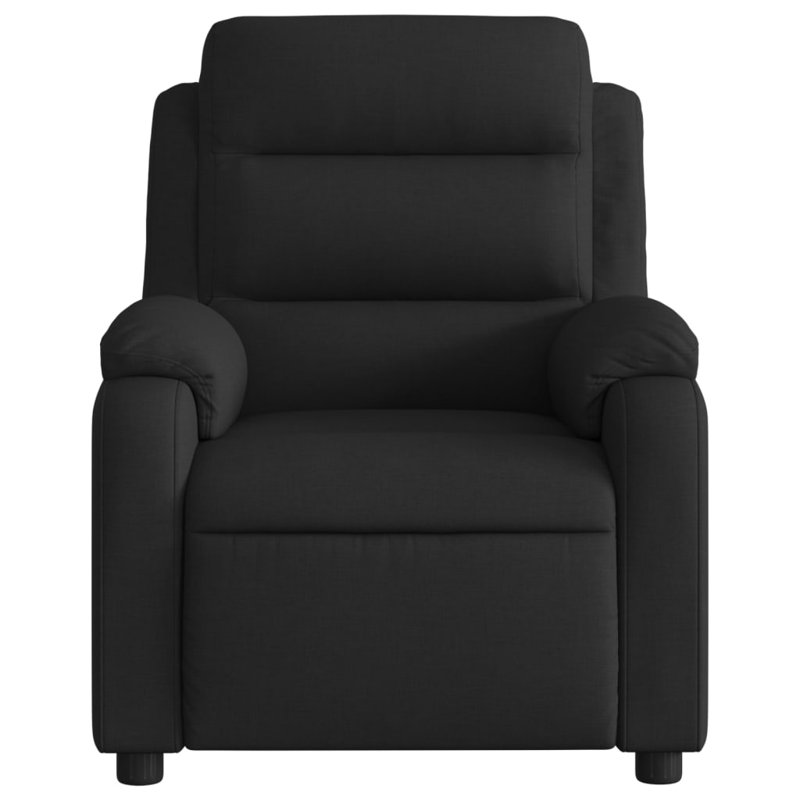 Massage Recliner Chair Black Fabric (100% Polyester), Metal, Plywood