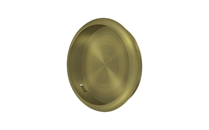 Brass Push/Pull Plate, Antique Brass
