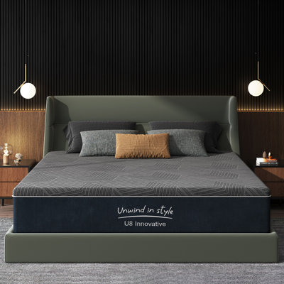 10 Inch Gel Memory Foam Mattress King Size, Medium Firm Pressure Relief, CertiPUR-US Certified, with Removable Washable Cover, Mattress in a Box