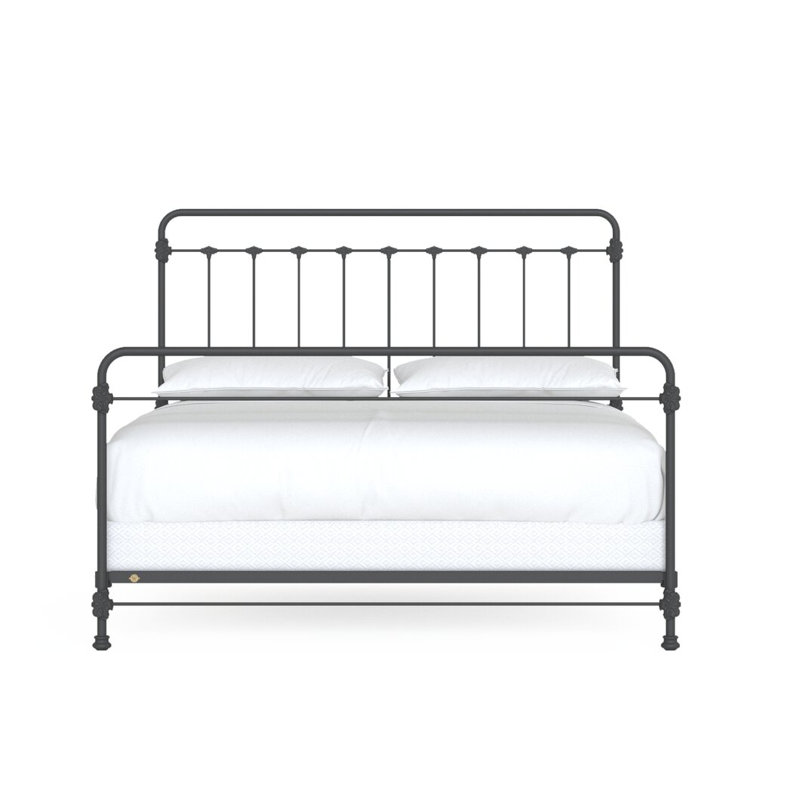 160 Picket Fence Bed | Open Foot Standard, California King, Flat Black