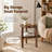 2-Tier Solid Wood Round End Table