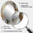 Gold And Grey Radical Simplicity I - Gold Mid-Century Oval Wall Mirror-601562695
