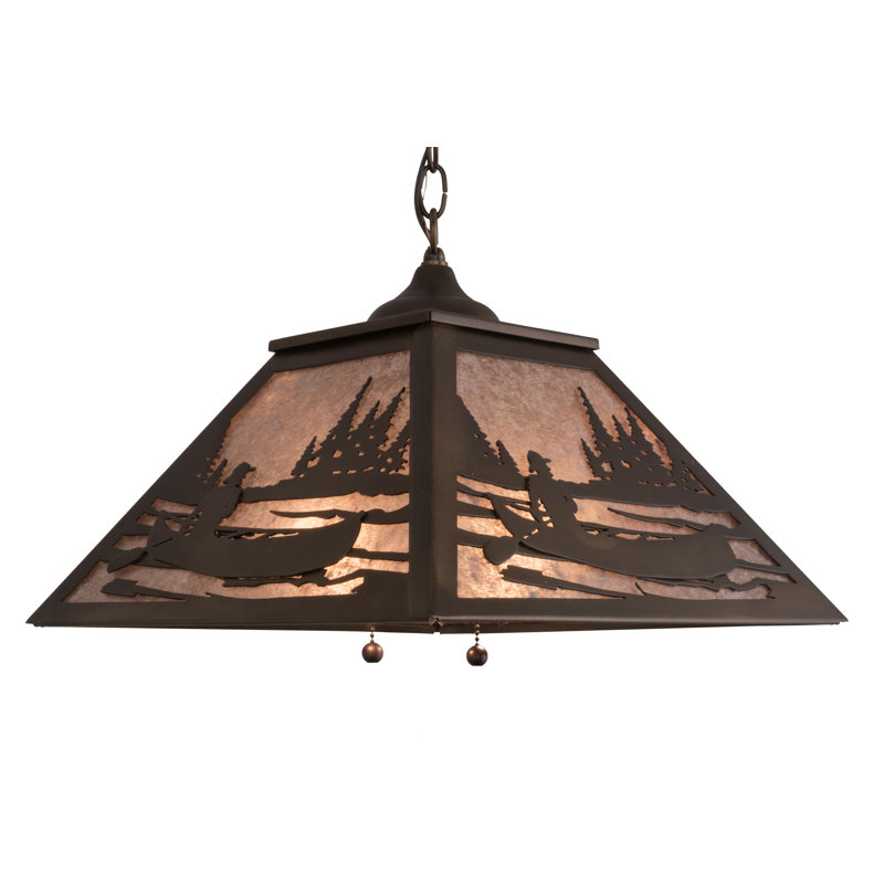 Rustic Lodge 2 - Light Pendant, Silver