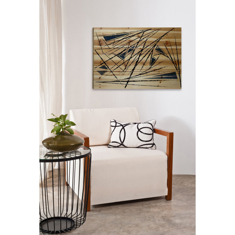 « lines of frustration », impression sur bois, 24 po x 36 po