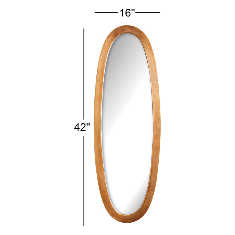 Lamelle Oval Metal Wall Mirror