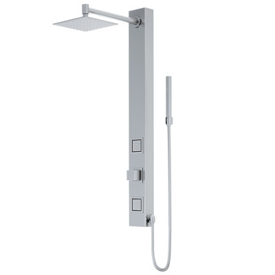 Panneau de douche Orchid Retrofit 39,38 "avec pomme de douche fixe