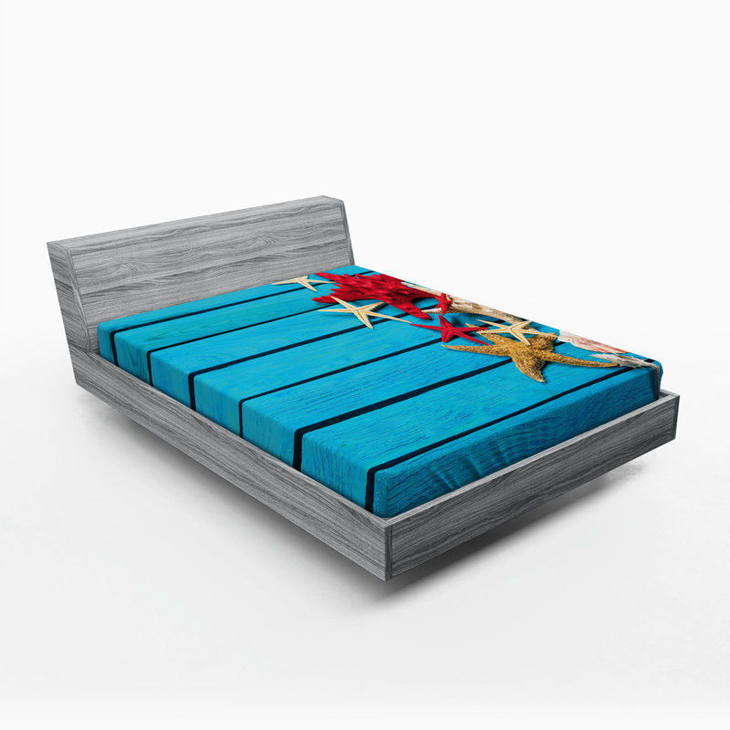Starfish Microfibre Fitted Sheet