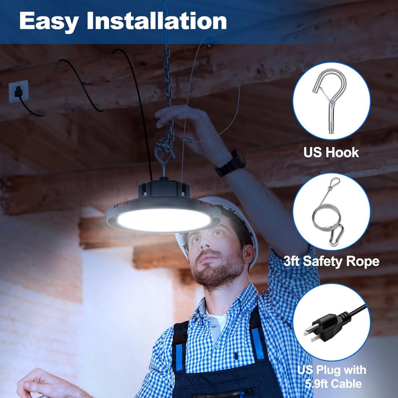 Round High Bay Ceiling Light