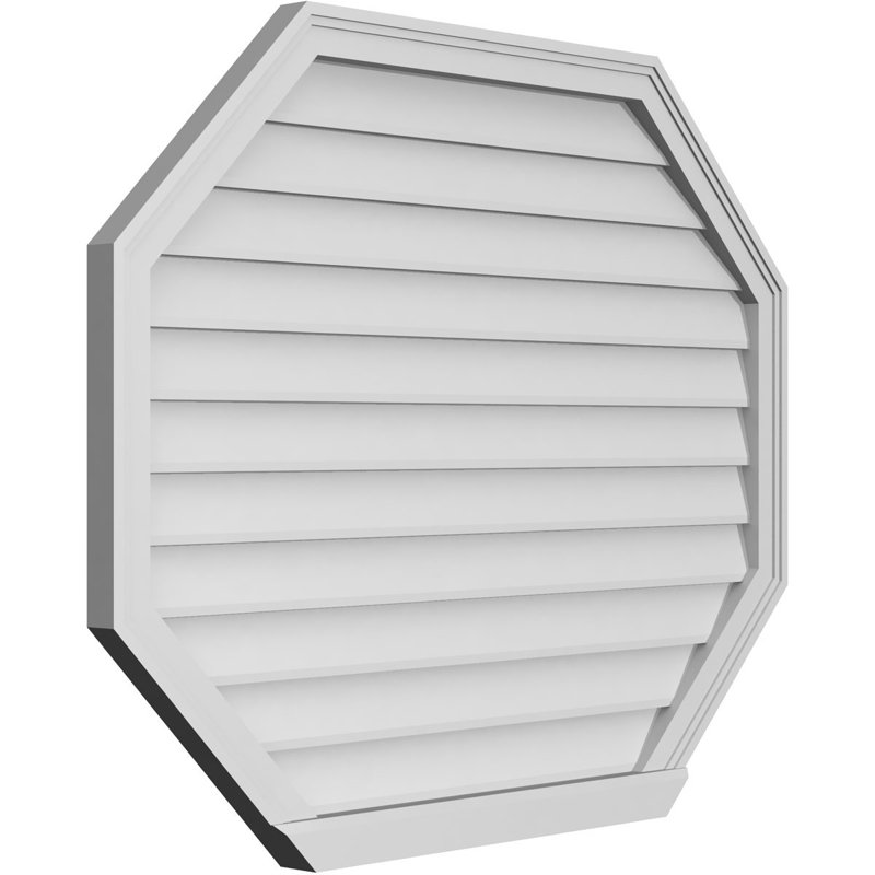 Évent horizontal gondole allongé en surface octogonal Signature, H 34 po x l 42 po x P 2 po