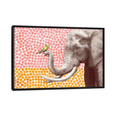 «New Friends Series Elephant and Bird II», art sur toile