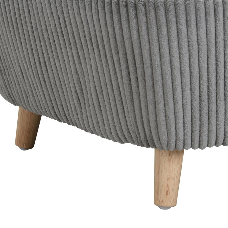 Cadre de lit pour chien surélevé pour petits chiens de 11 à 25 lb - Lit en velours côtelé avec pieds en bois d'hévéa et mousse de soutien, lit de repos moderne pour les petites races