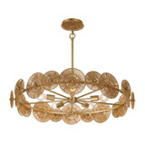 Abbott 5-Light Pendant in Distressed Gold by Breegan Jane