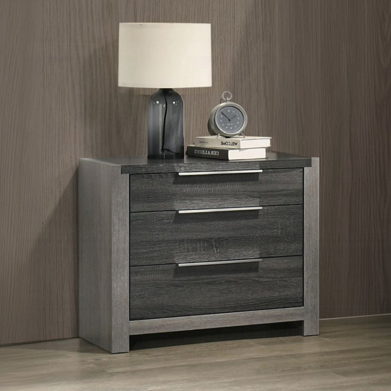 Nightstand, Gray Finish