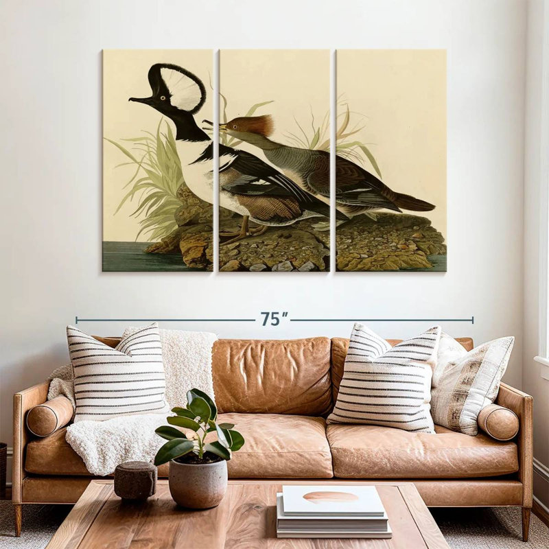 Brampt Hooded Merganser, 42" H x 65" W