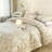 Microfiber Floral Print Comforter Set-109694727