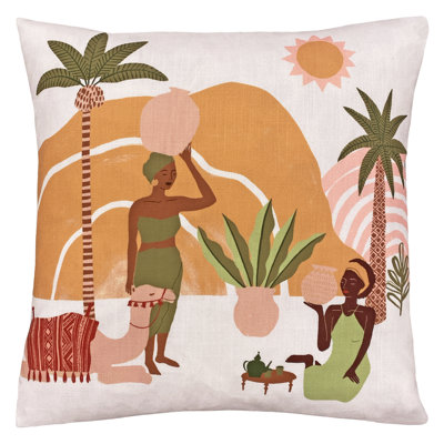 Alia Sand Square Cushion