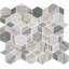 Carreau de mosaïque hypnotique XL pour mur et plancher Gamma en pierre naturelle (ensemble de 10)-109195453