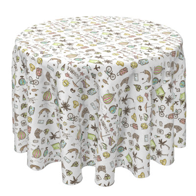 Round Cotton Tablecloth