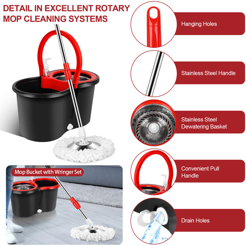 Mop Bucket with Wringer Set