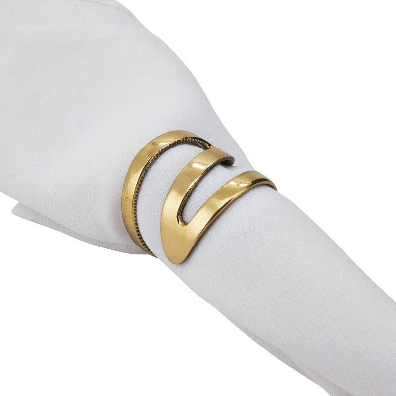 Brass Napkin Ring, Gold