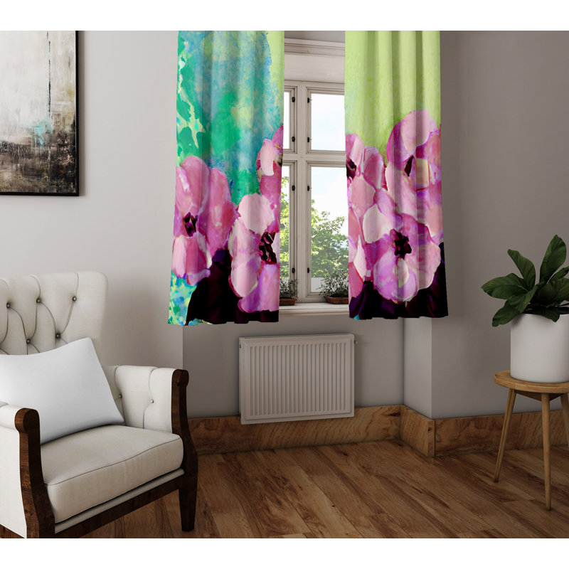 Rideau en polyester Aghalee, L 20 po x L 82 po