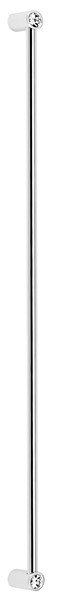Poignée contemporary 18" à central appliance, Chrome poli