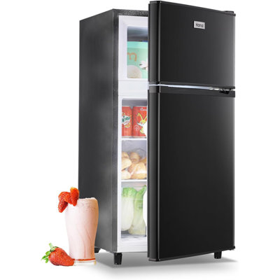 WANAI Coolife Preserving Portfolio 3.5 Cubic Feet Freestanding Mini Fridge with Freezer