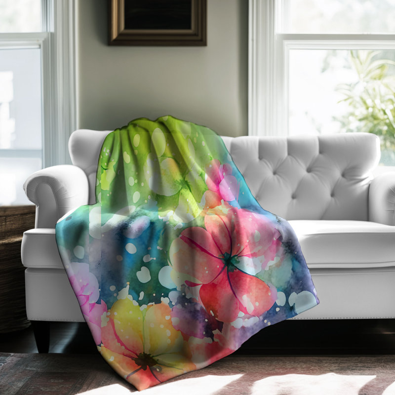 Machine Woven Throw Blanket, 50" W x 60" L
