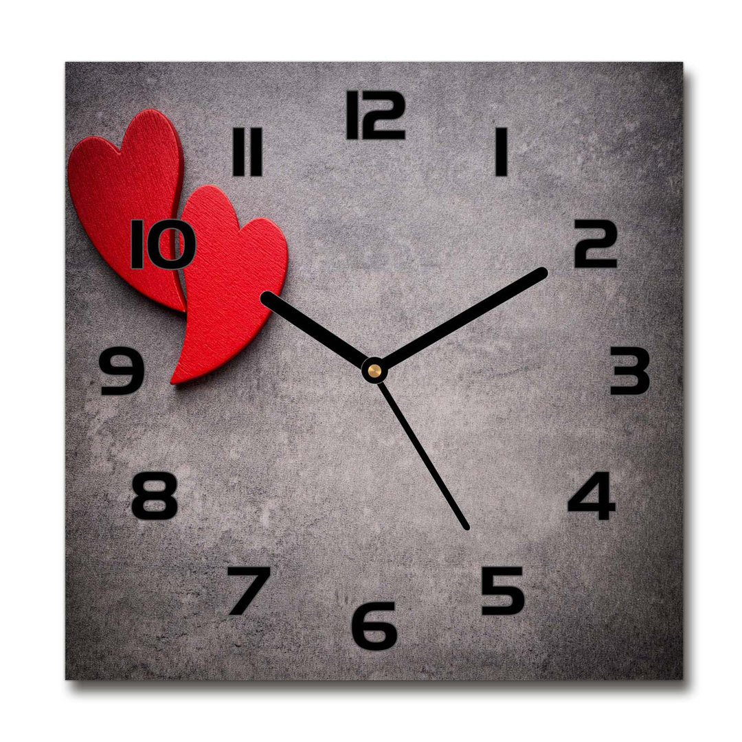 Analoge Wanduhr Hearts 60 cm Geräuschlos